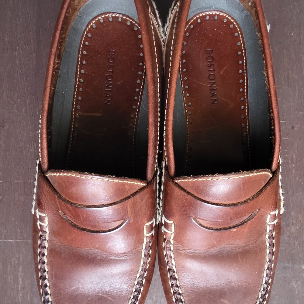 Bostonian Men's Tan Leather Loafers
